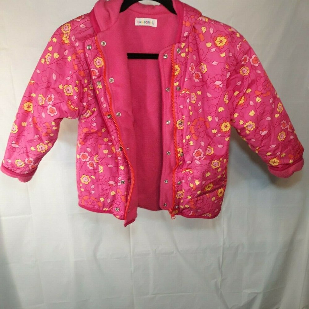 NEW XL GIRLS GYMBOREE PINK FLORAL WINTER JACKET - Picture 11 of 11